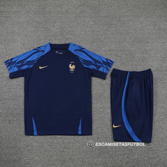 Chandal del Francia Manga Corta 2022-2023 Azul - Pantalon Corto